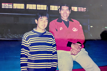 ジャイアント馬場さんとの写真
